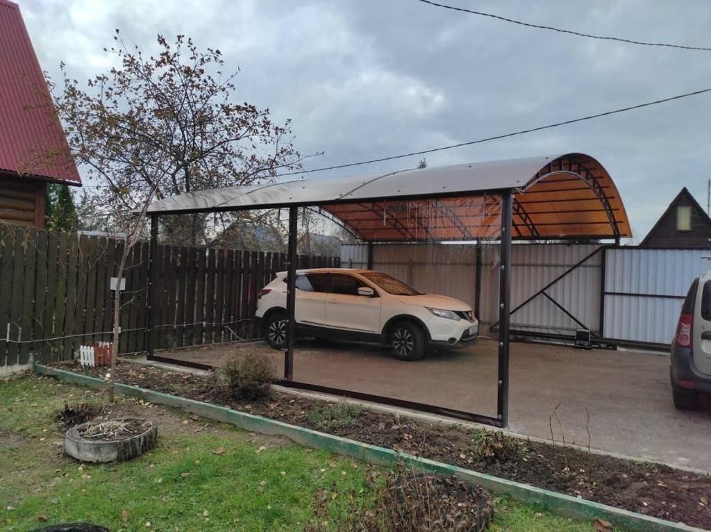 Прозрачные шторы ПВХ для навеса под автомобиль в Жиздре